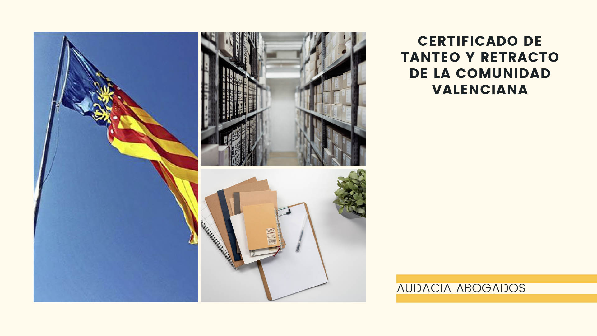 Certificado de tanteo y retracto de la Comunidad Valenciana